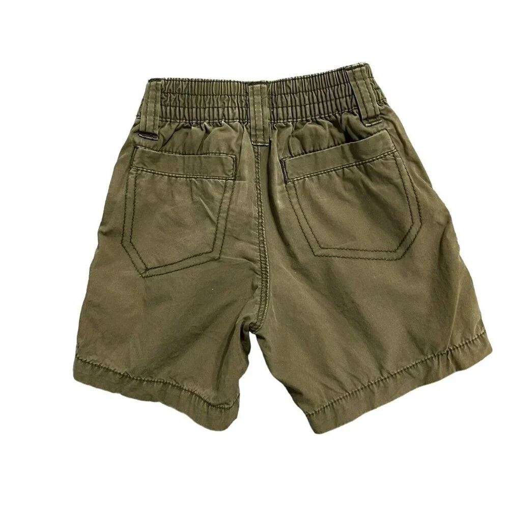 Old Navy 12-18m Olive Belted Shorts